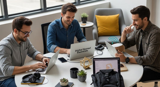 digital nomad essentials workspace