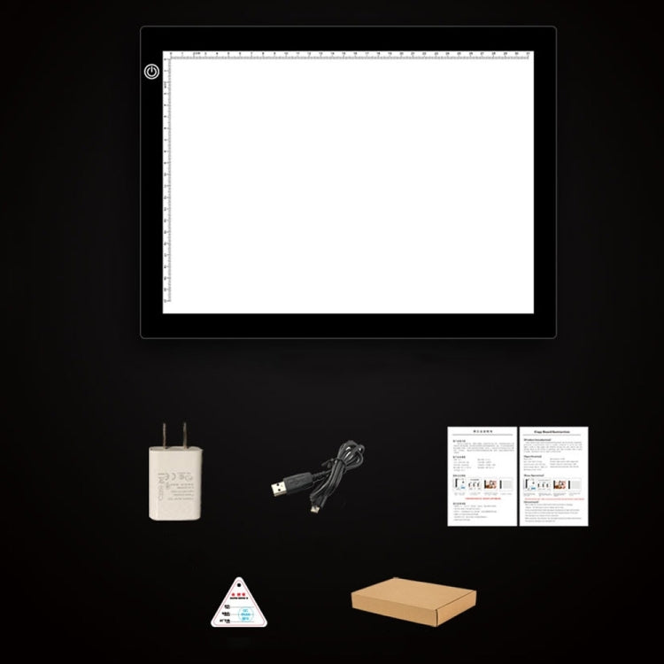 A4 Size 5W 5V LED LED Stepless Dimmable Acrylic Copy Boards for Anime Sketch Drawing Sketchpad, with USB Cable & Plug, Size:220x330x5mm - by PMC Jewellery | Online Shopping South Africa | PMC Jewellery | Buy Now Pay Later Mobicred