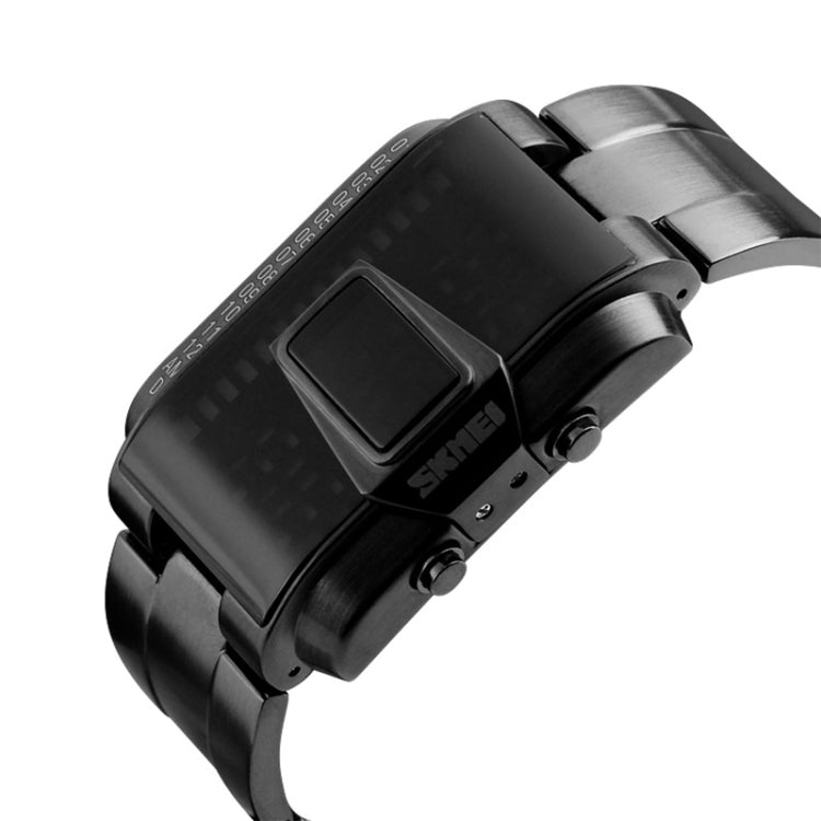 SKMEI 1179 Multifunctional Men Outdoor Sports Noctilucent Water-resistant LED Digital Watch(Black)