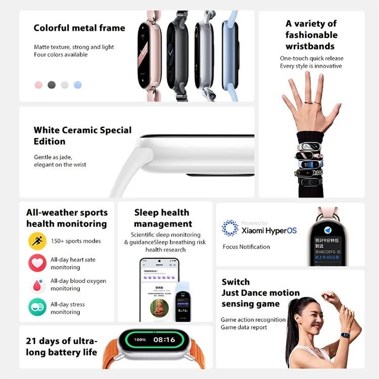 Original Xiaomi Smart Band 9 1.62 inch AMOLED Screen 5ATM Waterproof Smart Watch, Support Blood Oxygen / Heart Rate Monitor (Black) - free shipping - PMC Jewellery - Order now!