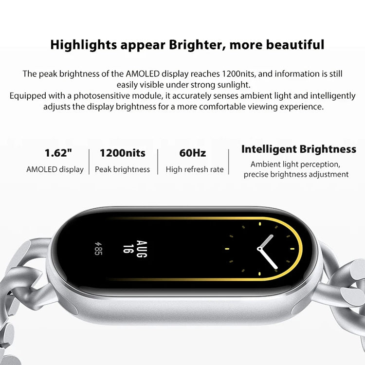 Original Xiaomi Smart Band 9 1.62 inch AMOLED Screen 5ATM Waterproof Smart Watch, Support Blood Oxygen / Heart Rate Monitor (Black) - free shipping - PMC Jewellery - Order now!