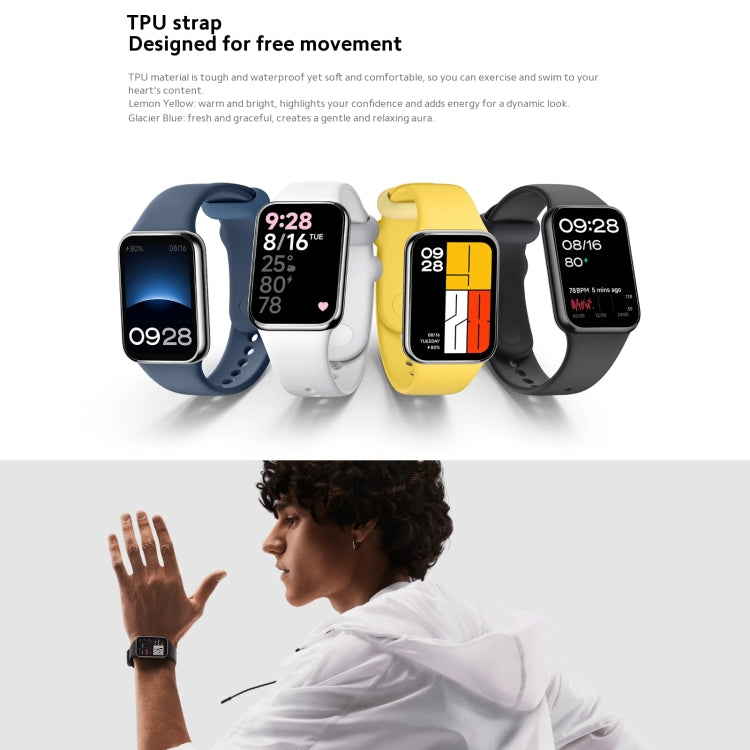 Original Xiaomi Mi Band 8 Pro Global 1.74 inch AMOLED Full Color Screen 5ATM Waterproof Smart Watch, Support GPS / Heart Rate (Black) - Wearable Devices by Xiaomi | Online Shopping South Africa | PMC Jewellery | Buy Now Pay Later Mobicred
