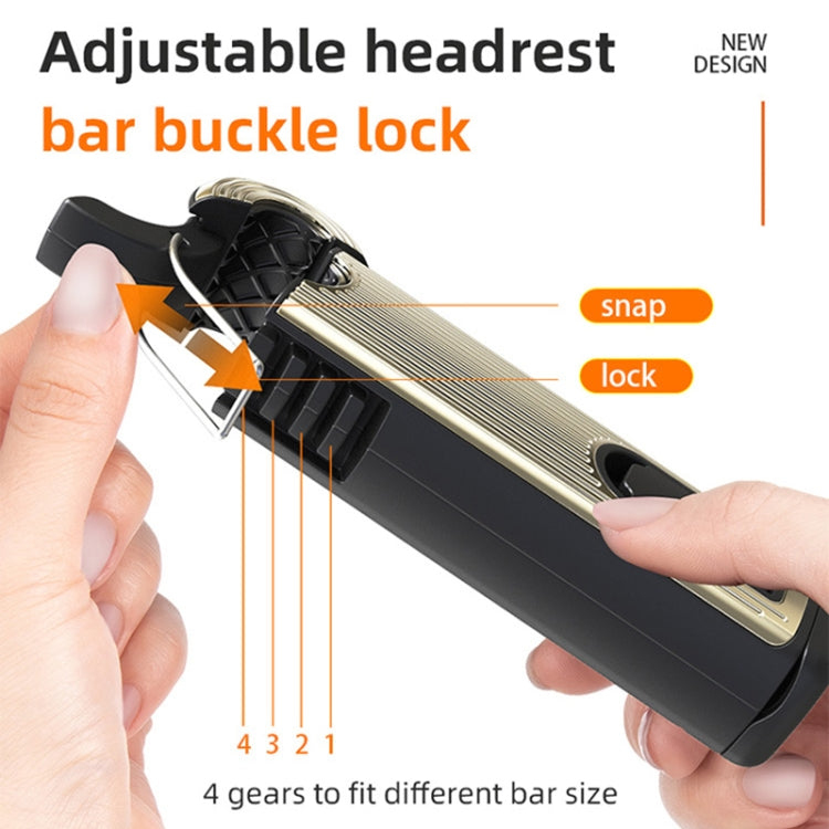 G202 Car Creative Phone Bracket Hook 360 Degree Rotating Telescopic Bracket(Black)