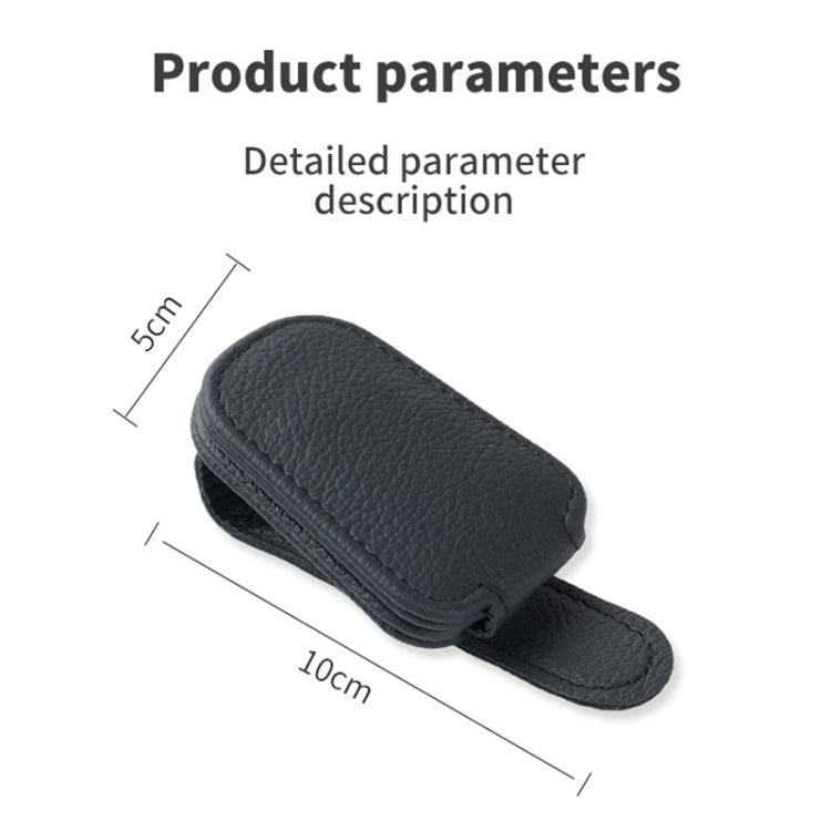 Car Sun Visor Glasses Clip Multi-functional Card Storage Bracket (Grey)