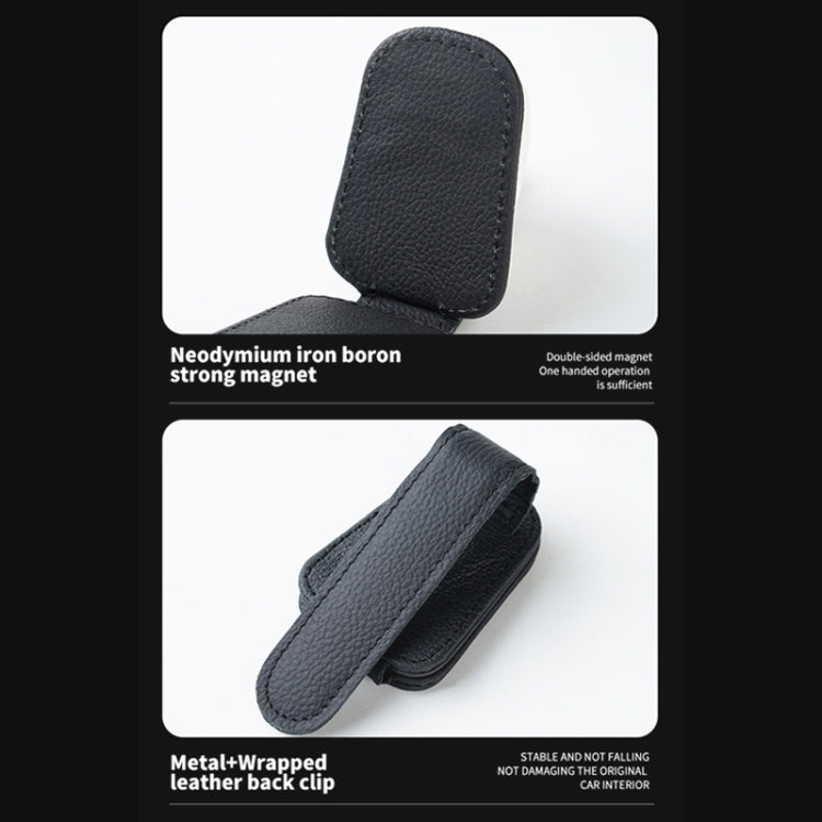 Car Sun Visor Glasses Clip Multi-functional Card Storage Bracket (Grey)