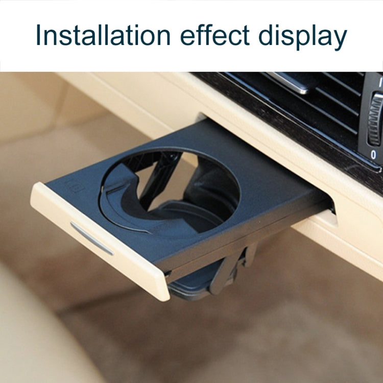 For BMW 3 Series E90 Left Driving Car Dashboard Right Side Water Cup Holder 5141 9173 469(Black)