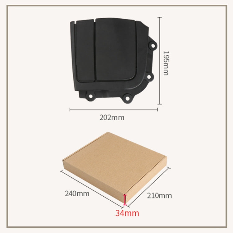 For BMW 3 Series E93 Left Driving Car Convertible Rear Platform Left Hinge Cover Folding Cover 5437 7174 546(Grey)