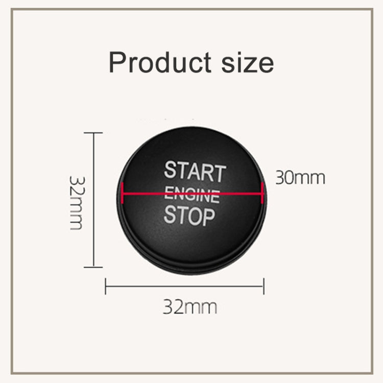 One-key Start Engine Stop Switch Button for Land Rover Range Rover Executive, Left Driving (Green)