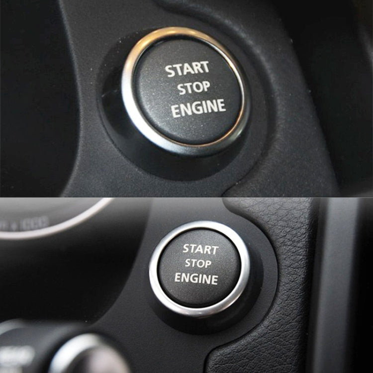 One-key Start Engine Stop Switch Button for Land Rover Freelander 2, Left Driving (Green)