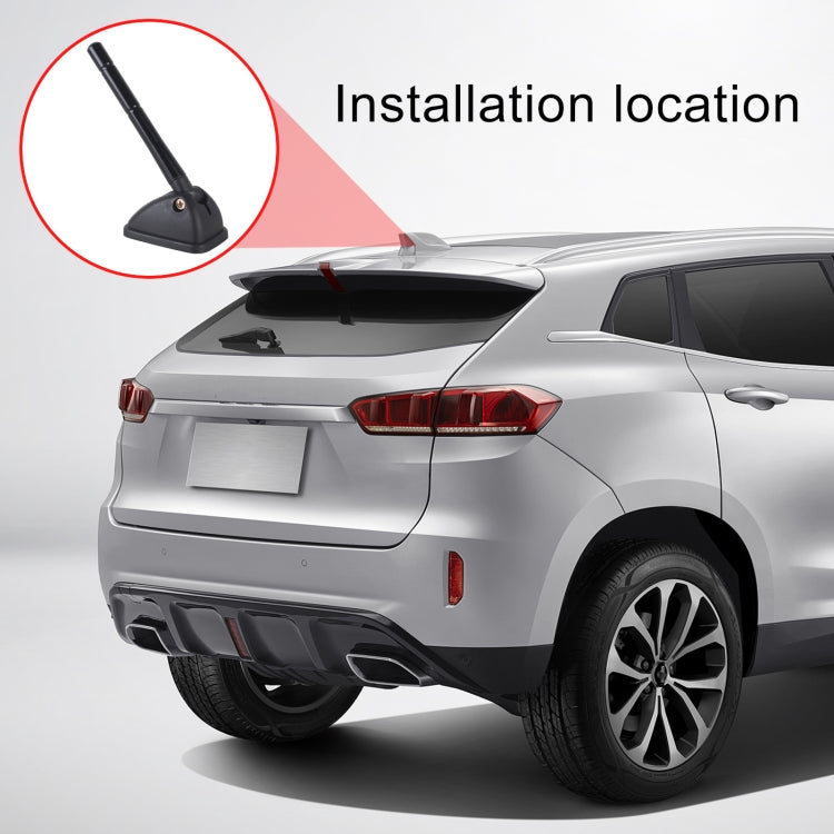 YQ-611A 11.5x1.4cm Car Roof Antenna Shape Decorator