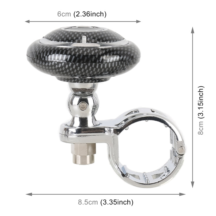 YI-71 Car Steering Wheel Booster Ball Car Power Handle (Carbon Fiber Black)