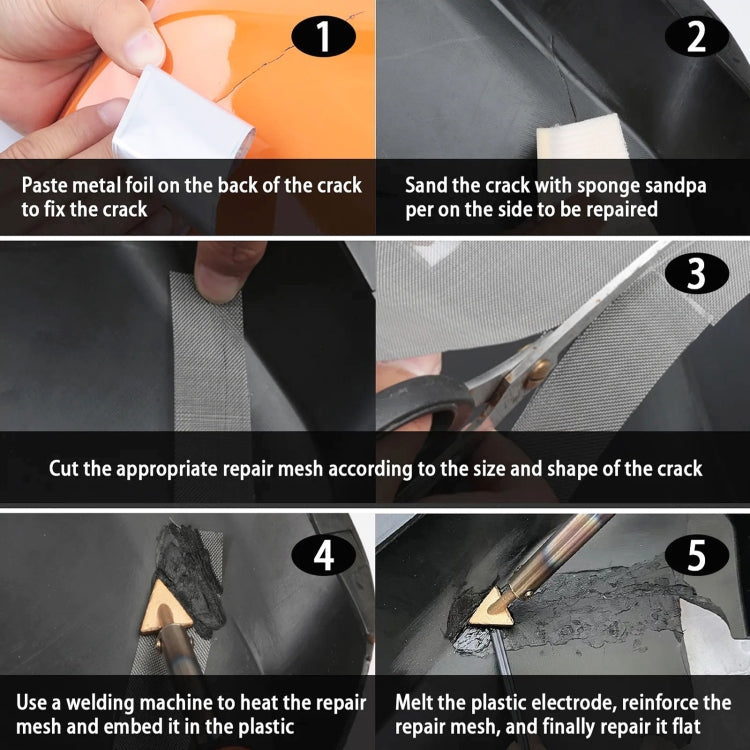 100W Electric Soldering Iron Plastic Welding Machine Car Bumper Repair Plier, AU Plug (White)