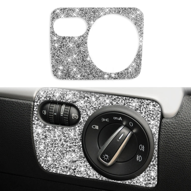 Car Headlight Diamond Decoration Cover Sticker for Volkswagen Golf 6 2008-2012, Right-hand Drive