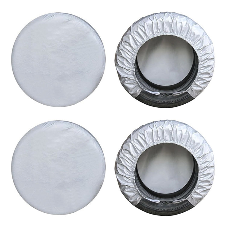 4pcs / Set Car Tire 420D Oxford Cloth Protective Cover, Diameter: 48-58cm, Width: 29cm
