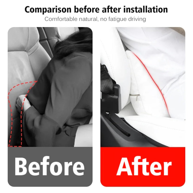 For Tesla Model 3 / Y Car Seat Lumbar Support Pillow (White)