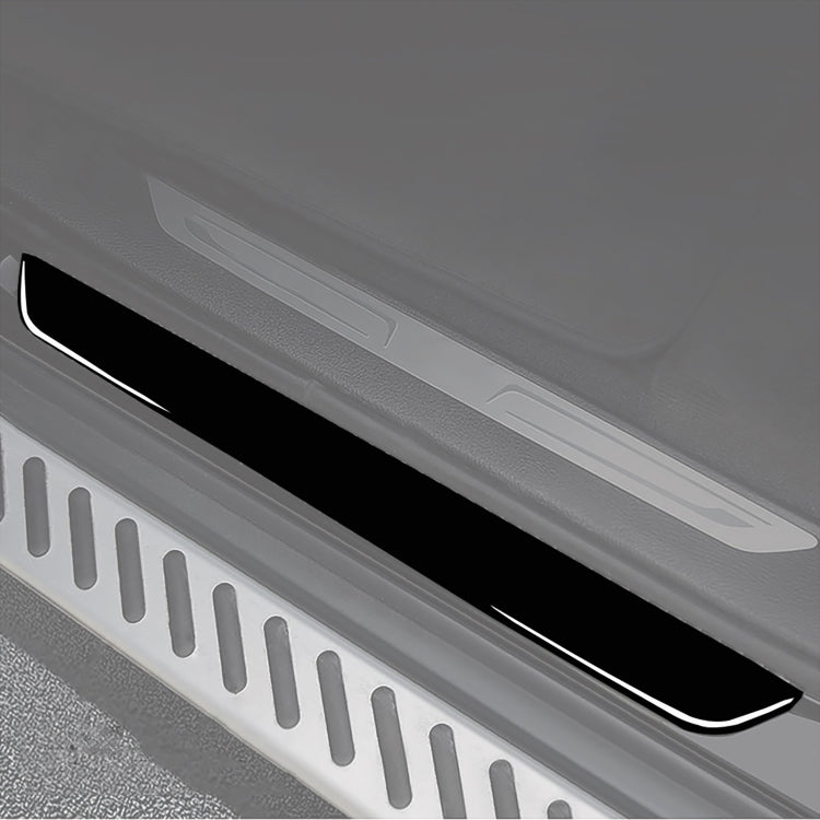 Car Door-step Decorative Sticker for BMW X5 E70 2008-2013 / X6 E71 2009-2014, Left and Right Drive Universal (Black) - Car Interior Mouldings by PMC TechLife | Online Shopping South Africa | PMC TechLife | Buy Now Pay Later Mobicred