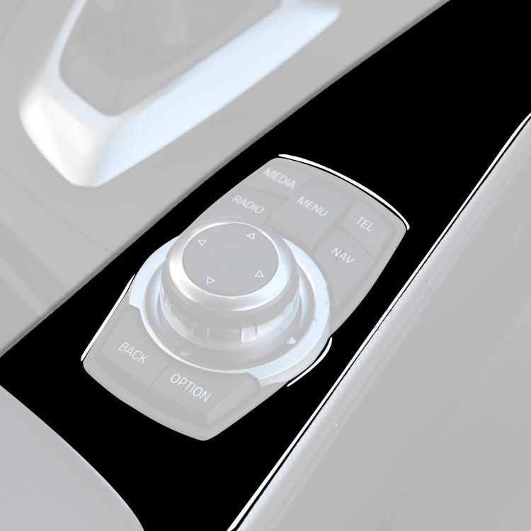 Car Left Drive Multimedia Panel Decorative Sticker for BMW Series 3 F30 2013-2018 / Series 3GT F34 2014-2018 / Series 4 F33 F34 F36 2014-2018(Black) - Car Interior Mouldings by PMC TechLife | Online Shopping South Africa | PMC TechLife | Buy Now Pay Later Mobicred