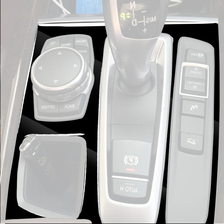 Car Right Drive Gear Panel Decorative Sticker for BMW X5 / X6 F15 F16 2014-2017(Black) - Car Interior Mouldings by PMC Jewellery | Online Shopping South Africa | PMC Jewellery | Buy Now Pay Later Mobicred