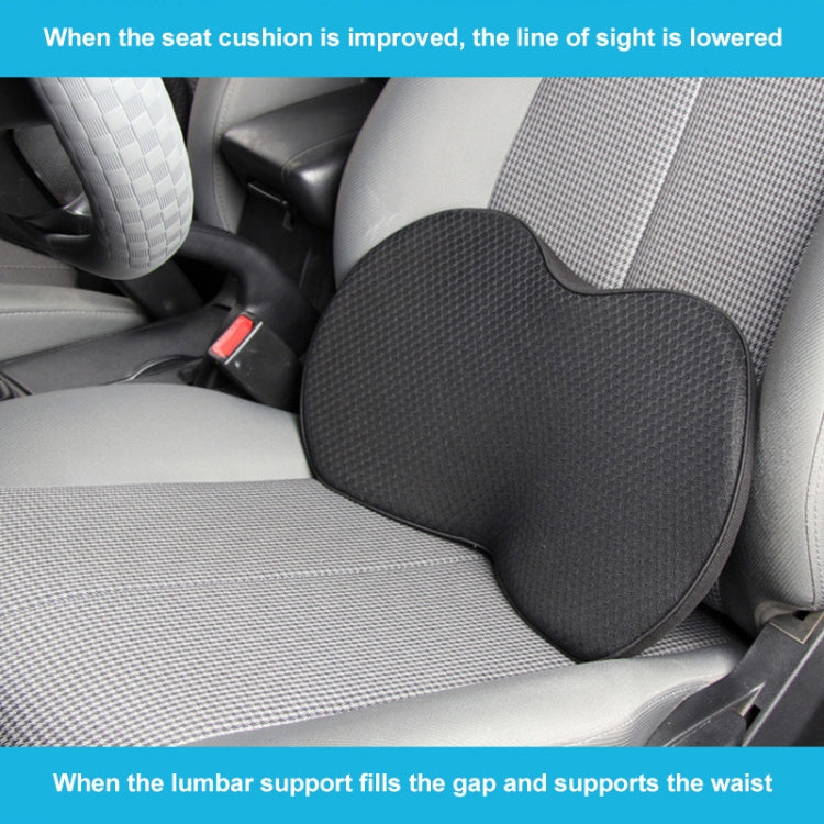 Car mini Seat Cushion Breathable Lumbar Seat Mat (Red)