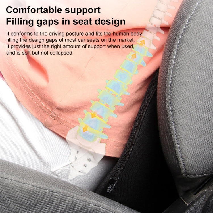 Car mini Seat Cushion Breathable Lumbar Seat Mat (Beige)