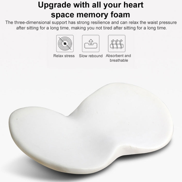Car mini Seat Cushion Breathable Lumbar Seat Mat (Beige)