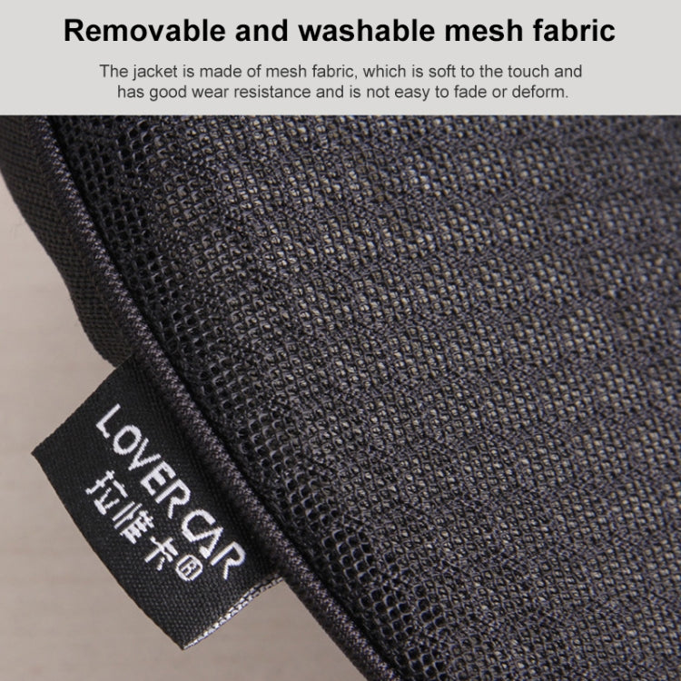Car mini Seat Cushion Breathable Lumbar Seat Mat (Beige)