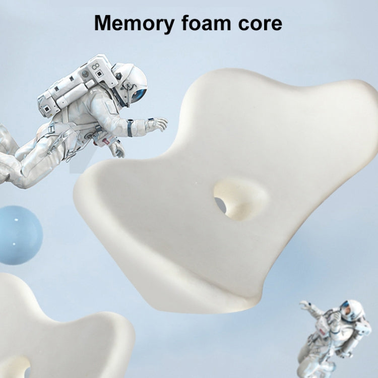 Car Memory Foam Breathable Lumbar Cushion (Beige)