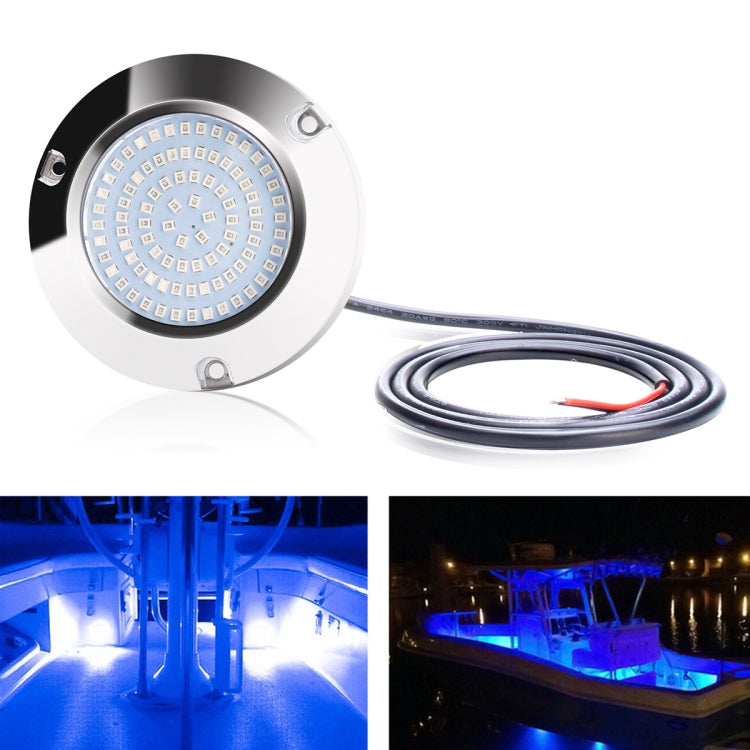 Ship / Yacht 10-30V 90LEDs Water-resistant Stainless Steel Underwater Light (Blue Light)