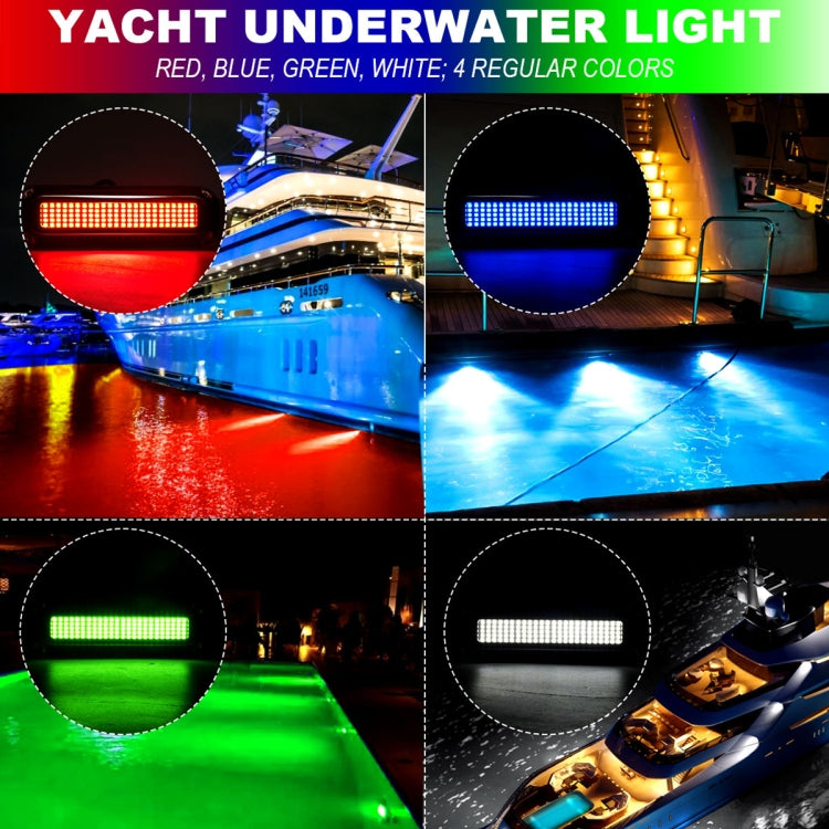Ship / Yacht 10-30V 120LEDs Waterproof Stainless Steel Underwater Light (Red Light) - Marine Accessories & Parts by PMC TechLife | Online Shopping South Africa | PMC TechLife | Buy Now Pay Later Mobicred