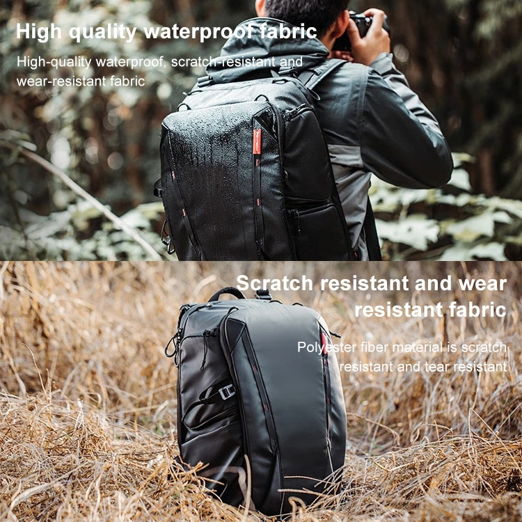 PGYTECH P-CB-020 2 in 1 Waterproof Shockproof Outdoor Dual Shoulders Backpack + Single Shoulder Bag (Black) - free shipping - PMC TechLife - Order now!