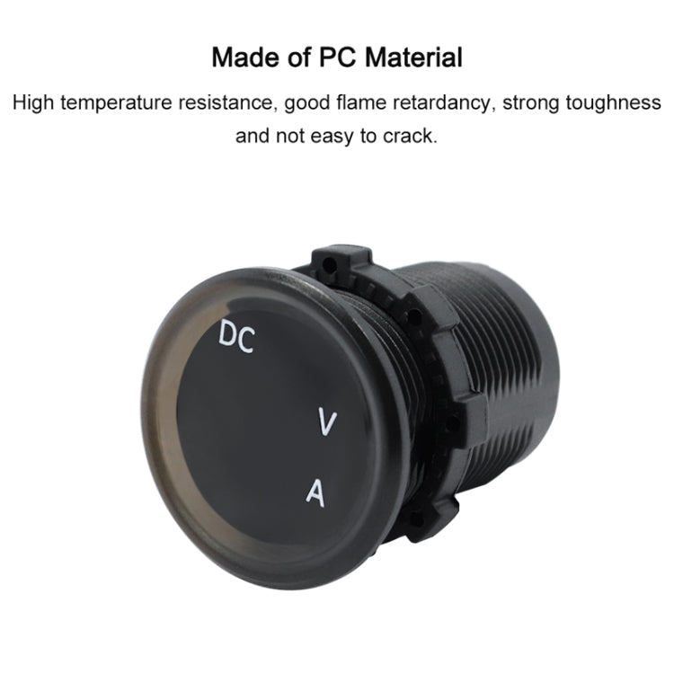 B3613 IP67 Water-resistant Car Modification 4.5-30V Voltmeter + Ammeter