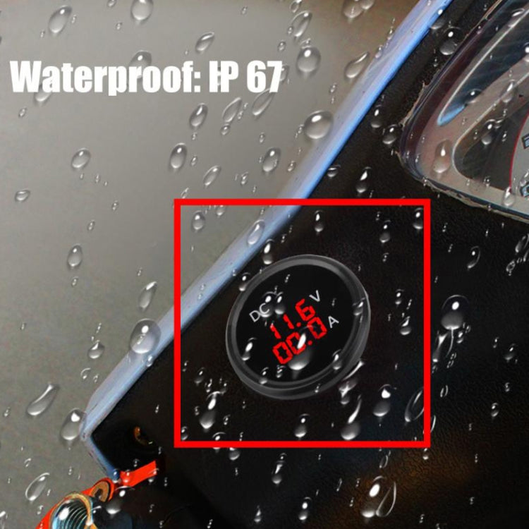 B3613 IP67 Water-resistant Car Modification 4.5-30V Voltmeter + Ammeter