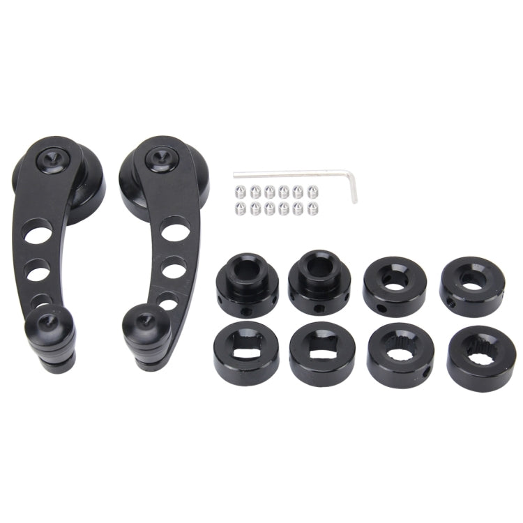 1 Pair Universal Car Wagon Door Window Crank Handle Winder Manual Door Crank Handle Window Winders(Black)