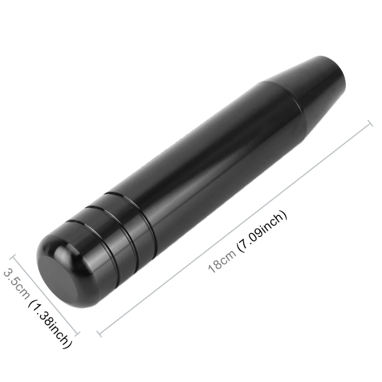 Universal Long Strip Shape Car Gear Shift Knob Modified Shifter Lever Knob, Length: 18cm(Black)