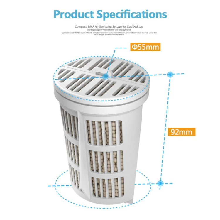 XPower M8 Car Air Purifier Filter + Filter Element for XPower X8 Nano Air Purifier - Air Purifier by Xpower | Online Shopping South Africa | PMC Jewellery | Buy Now Pay Later Mobicred