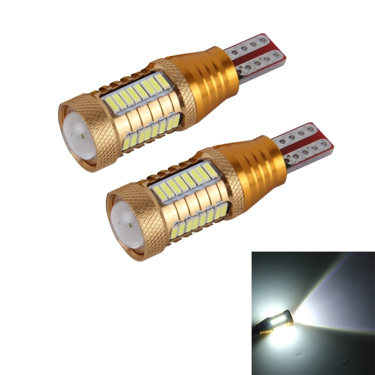 2 PCS T15-4014-32SMD + 1 5W 650LM White Light LED Decode Car Clearance Lights Lamp, DC12V���Gold���