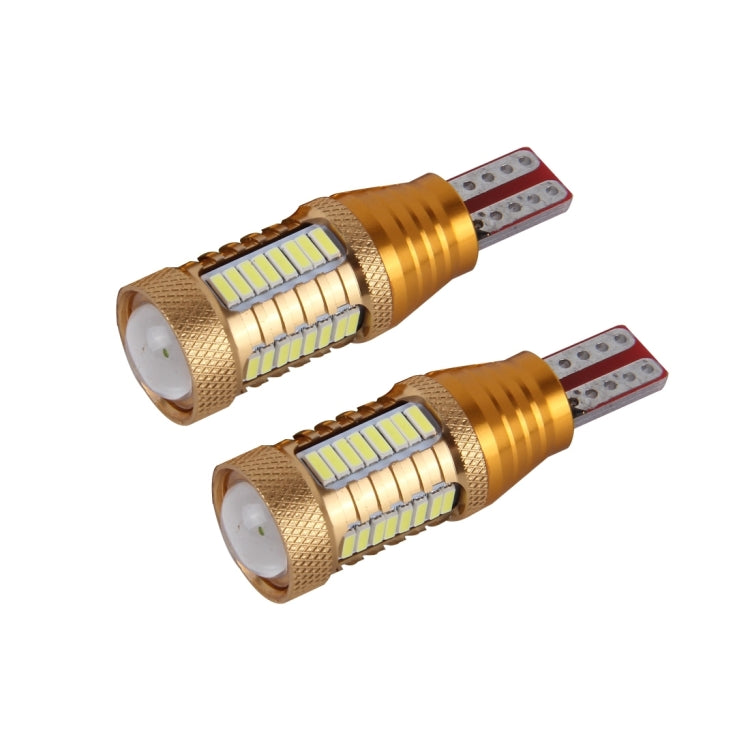 2 PCS T15-4014-32SMD + 1 5W 650LM White Light LED Decode Car Clearance Lights Lamp, DC12V���Gold���