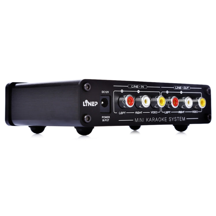 A933 Mini Karaoke Machine System Sound Mixer Amplifier for PC / TV / Mobile Phones, Support RCA in / 2 Channel Mic in(Black)