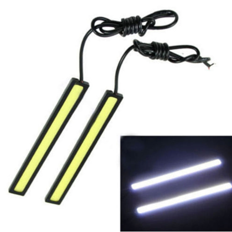 2 PCS 6W 400 LM 6000K DRL COB White Light Bar Car Light Source Water-resistant Daytime Running Lights, DC 12V