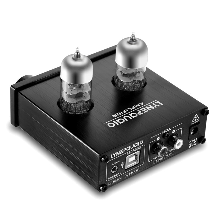 LINEPAUDIO A962 HiFi 6J9 Vacuum Tube Power Headphone Amplifier USB ASIO Sound Card(Black) - by PMC Jewellery | Online Shopping South Africa | PMC Jewellery | Buy Now Pay Later Mobicred