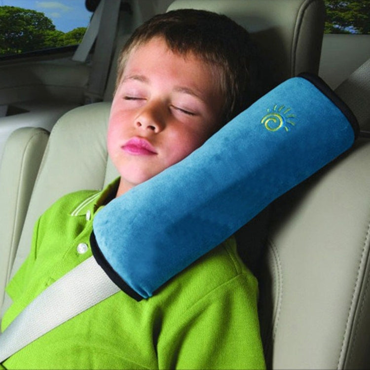 2 PCS Children Baby Safety Strap Soft Headrest Neck Support Pillow Shoulder Pad for Car Safety Seatbelt(Blue) - free shipping - PMC TechLife - Order now!
