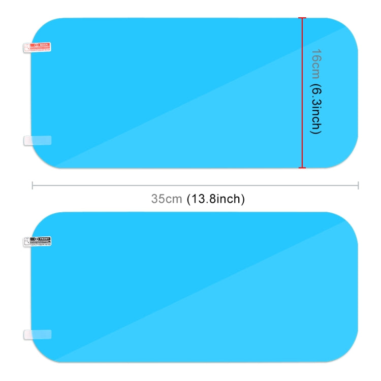 Truck PET Rearview Mirror Protective Window Clear Anti-fog Water-resistant Rain Shield Film