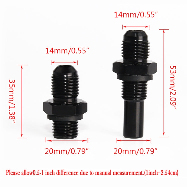 2 PCS Car Transmission Oil Cooler Adapters AN6-1/4NPS Threaded Joints - Engine Repair Tools by PMC TechLife | Online Shopping South Africa | PMC TechLife | Buy Now Pay Later Mobicred