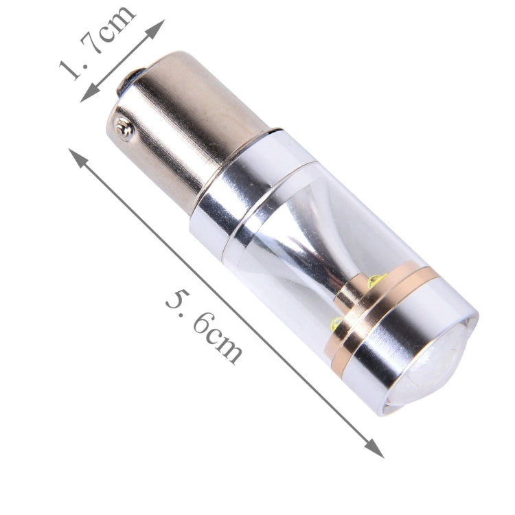 2 PCS 1156/BA15S 350LM 6000K 30W White Light 6 LED Canbus Car Reversing Light / Turn Light, DC 12V