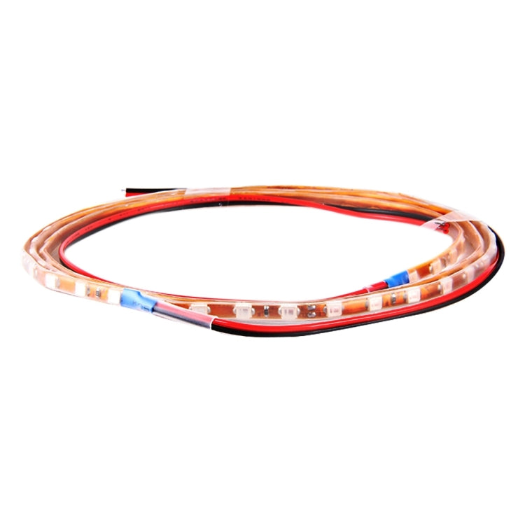 5 PCS 45 LED 3528 SMD Water-resistant Flexible Car Strip Light for Car Decoration, DC 12V, Length: 90cm(Green Light)