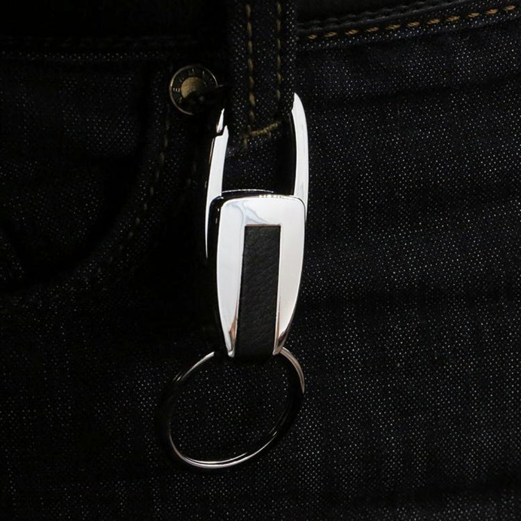 Single Ring Metal Leather Key Chain Metal Car Key Ring Multi-functional Tool Key Holder Key Chains Rings Holder For Car Key Rings - Key Rings by PMC TechLife | Online Shopping South Africa | PMC TechLife