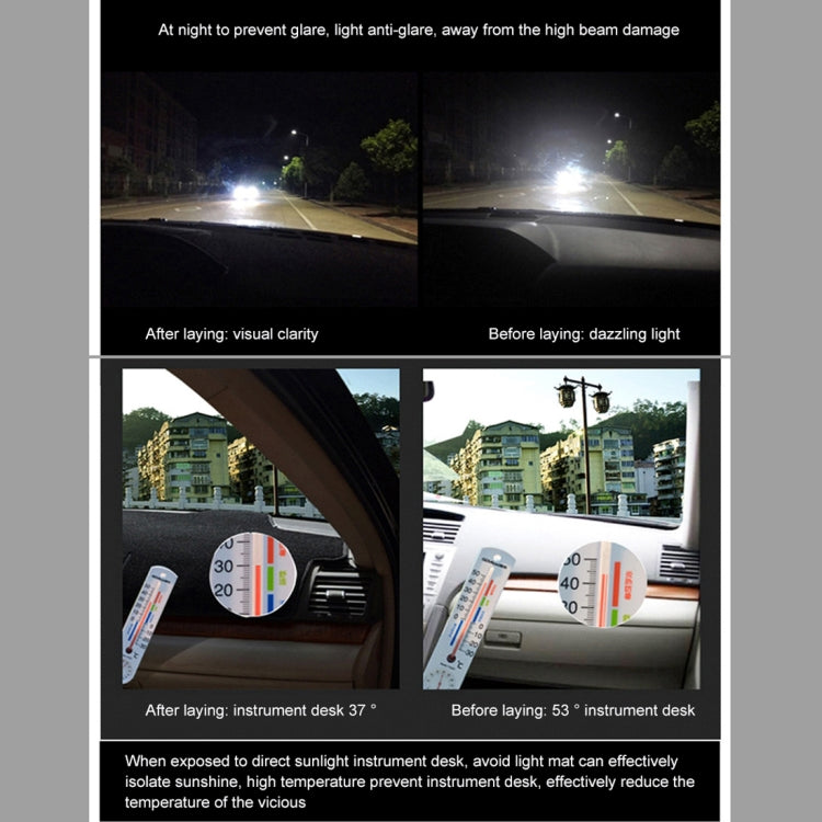 Left-hand Drive Dark Mat Car Dashboard Cover Car Light Pad Instrument Panel Sunscreen Car Mats for Volkswagen Lavida 2018~2019 Year (Please note the model and year)(Black)