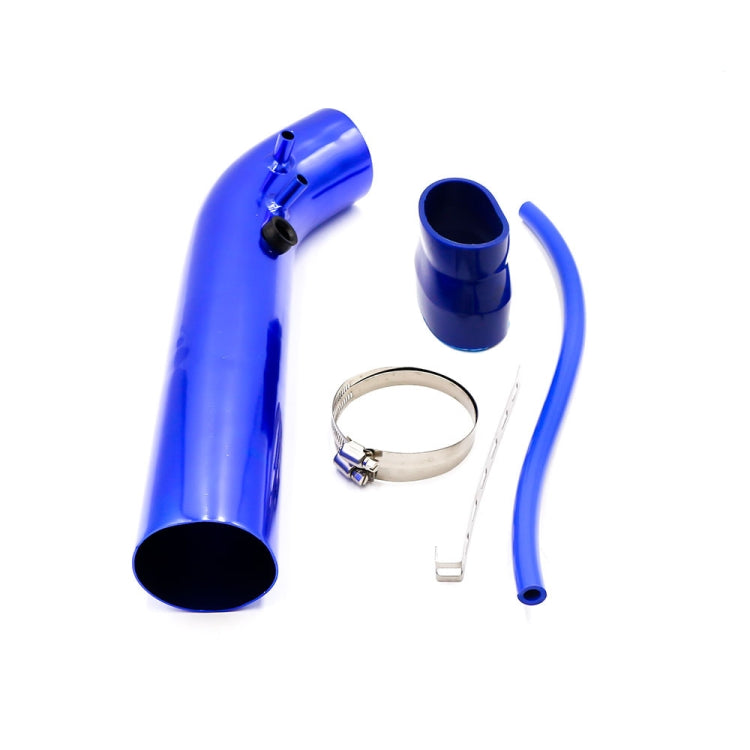 Universal Air Intakes Short Cold Racing Aluminium Air Intake Pipe Hose with Cone Filter Kit System(Blue)