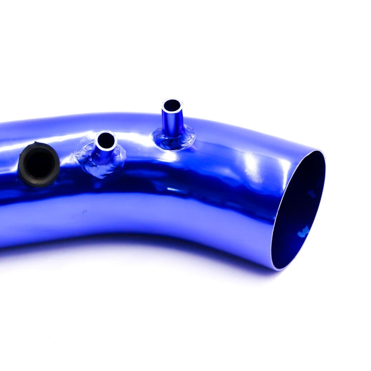 Universal Air Intakes Short Cold Racing Aluminium Air Intake Pipe Hose with Cone Filter Kit System(Blue)