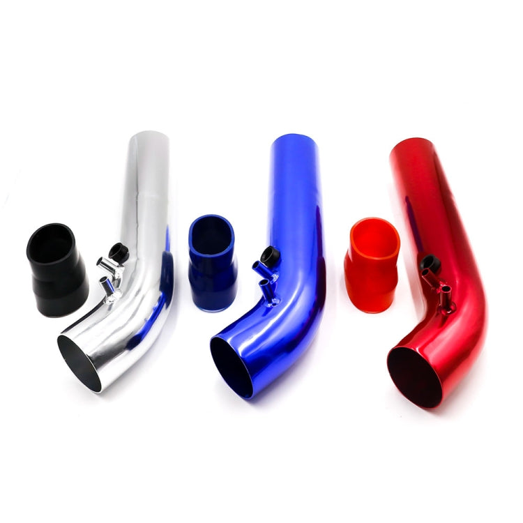 Universal Air Intakes Short Cold Racing Aluminium Air Intake Pipe Hose with Cone Filter Kit System(Blue)